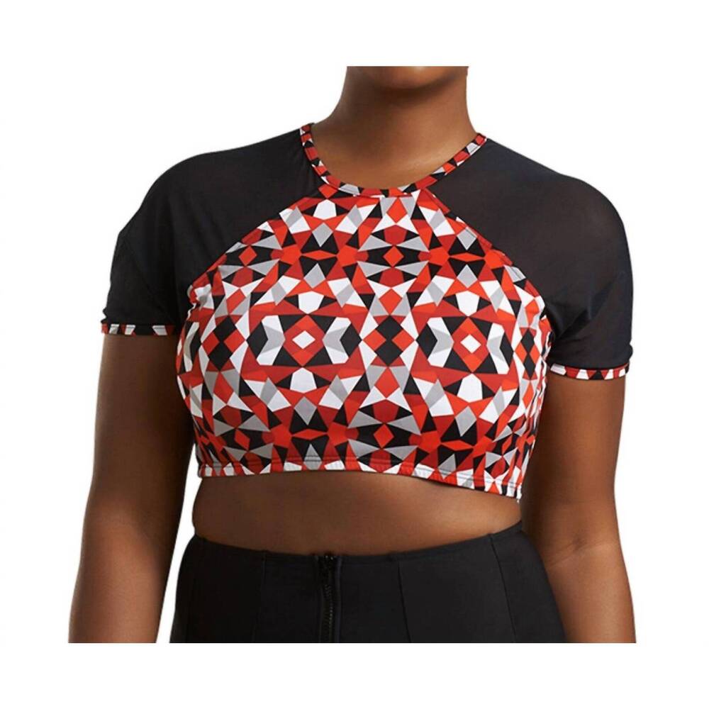 NEW ALWAYS FOR ME brooklyn tankini top - plus in red